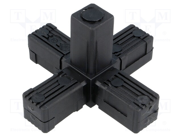 Mounting coupler; for profiles; Mat: polyamide; -30÷100°C; I: 77mm