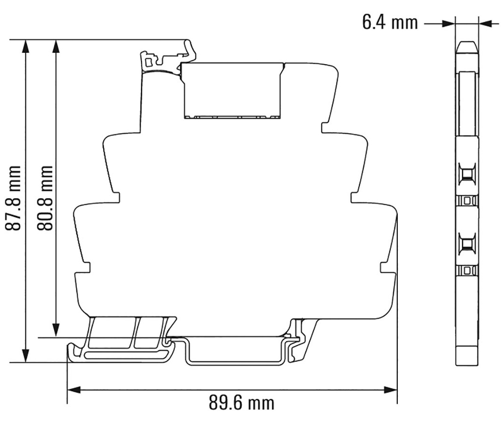 Relay: interface; SPST-NO; Ucntrl: 48VDC; Ucntrl: 48VAC; 1A; DIN