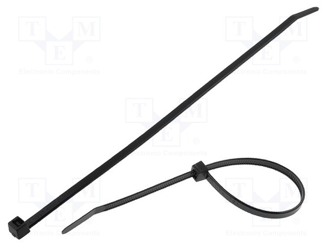 Cable tie; L: 210mm; W: 4.7mm; polyamide; 355N; black; Ømax: 55mm