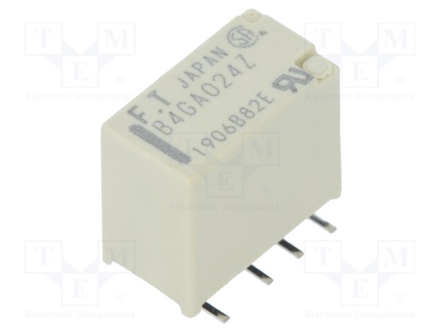 Relay: electromagnetic; DPDT; Ucoil: 24VDC; 0.3A/125VAC; 1A/30VDC