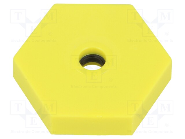 Fixing element; polyamide; UL94V-2; yellow; Ht: 8mm; L: 33.4mm