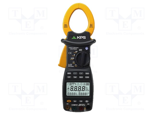 Power clamp meter; LCD (6000),with a backlit; Øcable: 50mm