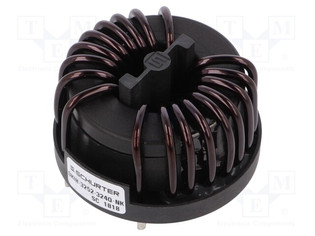 Inductor: wire with current compensation; THT; 7.2mH; 2.3mΩ; 32A