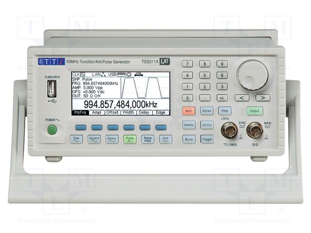 Generator: arbitrary, function; Band: ≤50MHz; LCD 3,6" (256x112)