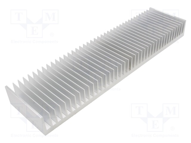 Heatsink: extruded; grilled; natural; L: 100mm; W: 400mm; H: 40mm