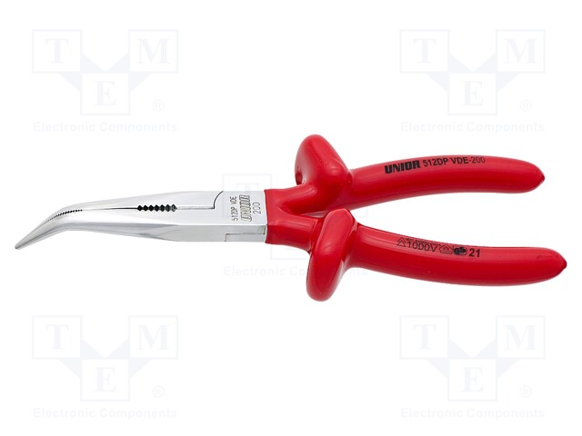 Pliers; half-rounded nose