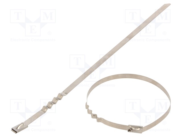 Cable tie; L: 200mm; W: 4.6mm; stainless steel AISI 304; 445N