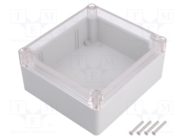 Enclosure: multipurpose; X: 115mm; Y: 125mm; Z: 58mm; ABS; grey; IP65