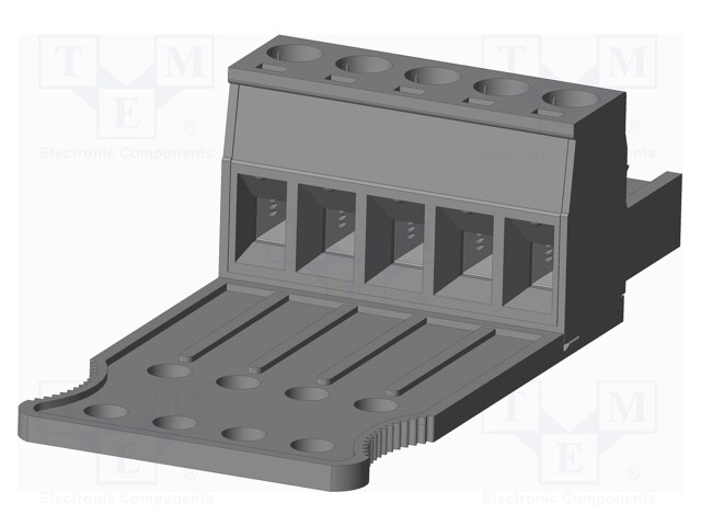 Connector: pluggable terminal block; plug; female; straight; grey