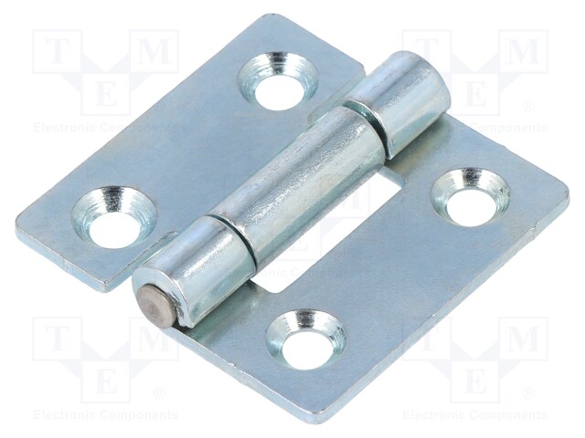 Hinge; Width: 40mm; zinc-plated steel; H: 40mm