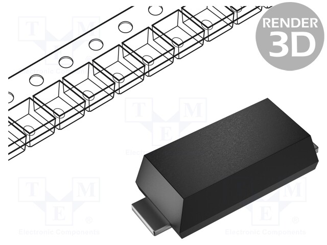 Schottky Rectifier, 60 V, 4.5 A, Single, SOD-128, 2 Pins, 530 mV