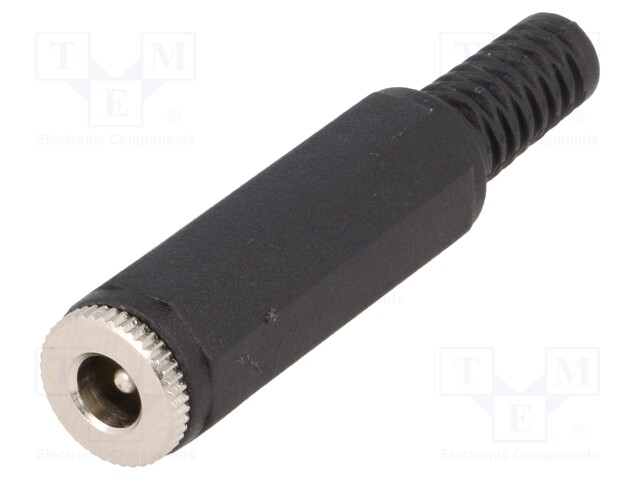 Plug; DC supply; male; 5,5/2,1mm; 5.5mm; 2.1mm; straight