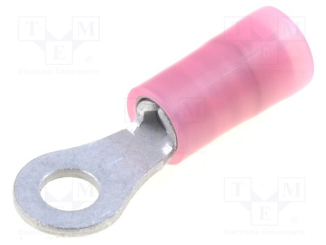 Ring terminal; M3; 0.5÷1mm2; insulated; tinned; copper; -55÷105°C