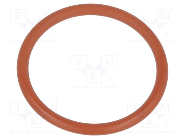 O-ring gasket; VMQ; D: 1.5mm; Øint: 16mm; PG11; red; -60÷250°C