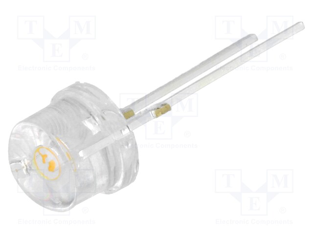 LED; 8mm; white warm; 140°; Front: convex; Pitch: 5.16mm; 40÷50lm