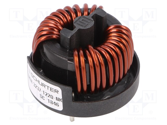 Inductor: wire with current compensation; THT; 6.8mH; 7mΩ; 300VAC