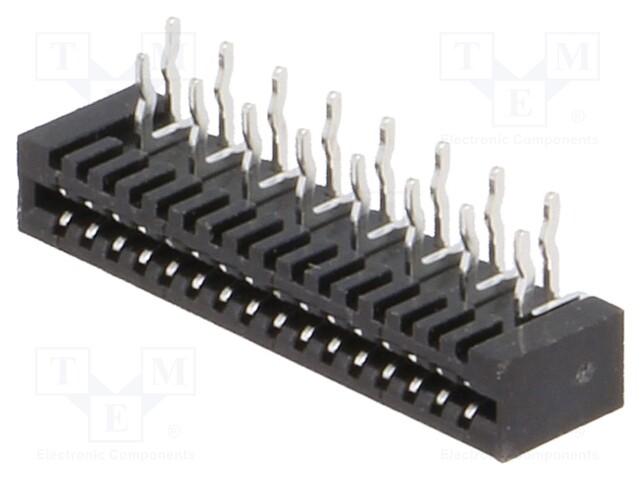 Connector: FFC (FPC); angled 90°; PIN: 16; NON-ZIF; THT; tinned; 1mm