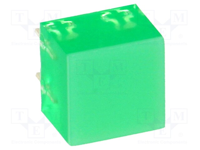 LED backlight; green; Lens: diffused,green; λd: 568nm; 5÷20mcd