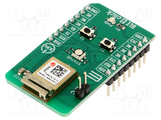 Click board; Bluetooth V5.0 & BLE; GPIO,UART; NINA-B312; 3.3VDC