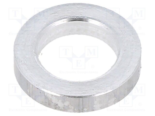 Spacer sleeve; 6.2mm; cylindrical; aluminium; Out.diam: 2mm