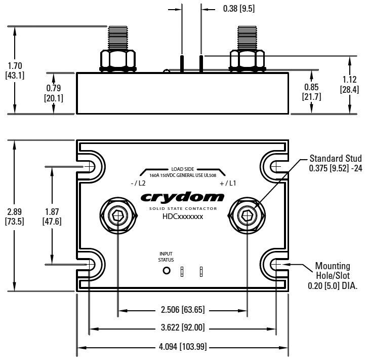 Relay: solid state; Ucntrl: 90÷140VAC; 120A; 7÷150VDC; -30÷80°C