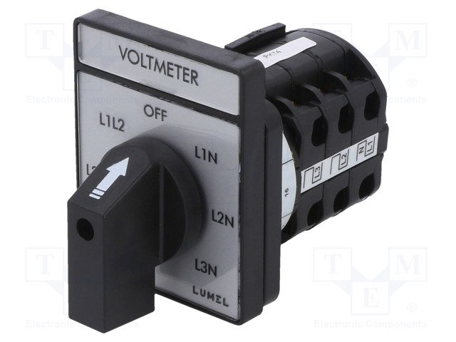 Switch: voltmeter cam switch; Stabl.pos: 7; 16A; Pos: 7; -25÷60°C