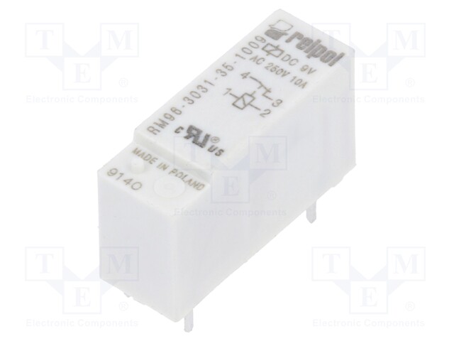 Relay: electromagnetic; SPST-NC; Ucoil: 9VDC; 8A/250VAC; 8A/24VDC