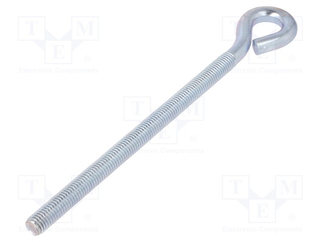 Hook; ring; steel; zinc; 200mm