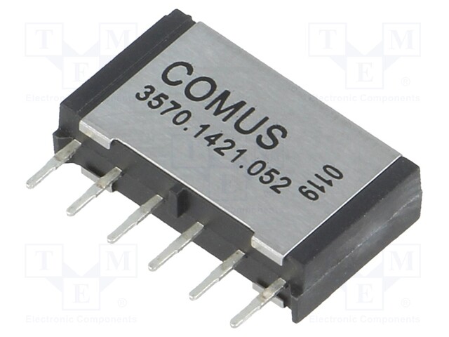 Relay: reed; DPST-NO; Ucoil: 5VDC; 500mA; max.200VDC; 10W; THT; SIP