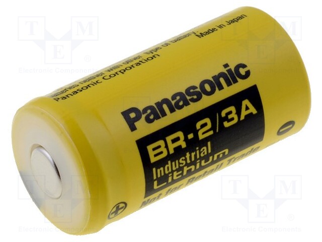 Battery: lithium; 3V; 2/3A,2/3R23; Ø17x33.5mm; 1200mAh