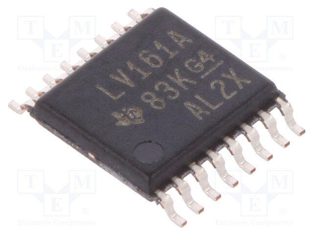 IC: digital; 4bit,binary counter,synchronous; Series: 74LV; SMD