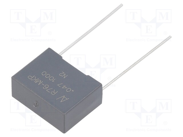 Capacitor: polypropylene; 0.047uF; ESR: 13.55mΩ; THT; ±5%; 5.398A