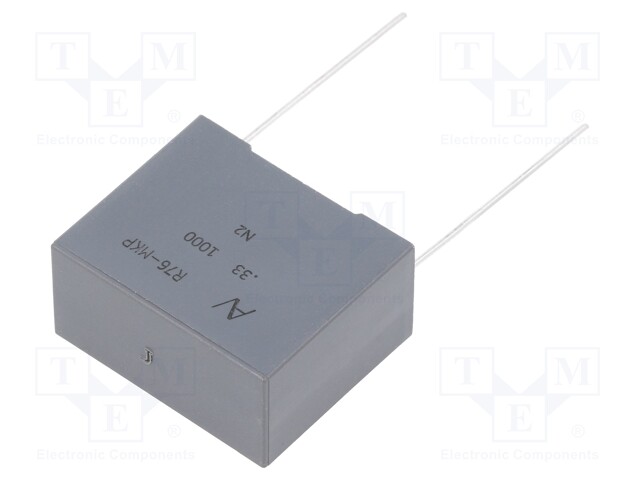 Capacitor: polypropylene; 0.33uF; ESR: 7.234mΩ; THT; ±5%; -55÷110°C