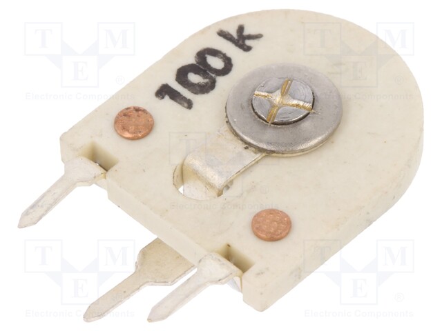 Potentiometer: mounting; single turn,vertical; 100kΩ; 1W; ±20%