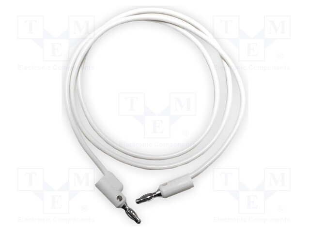 Test lead; 15A; banana plug 4mm,both sides; Urated: 1kV; Len: 0.3m