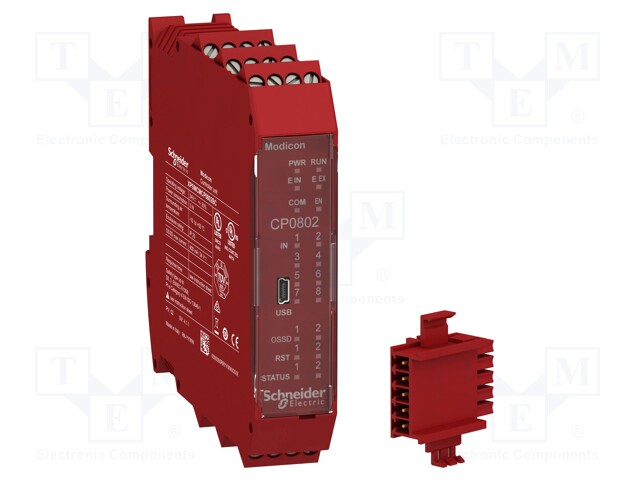 Module: safety controller; 24VDC; IN: 8; OUT: 2; -10÷55°C