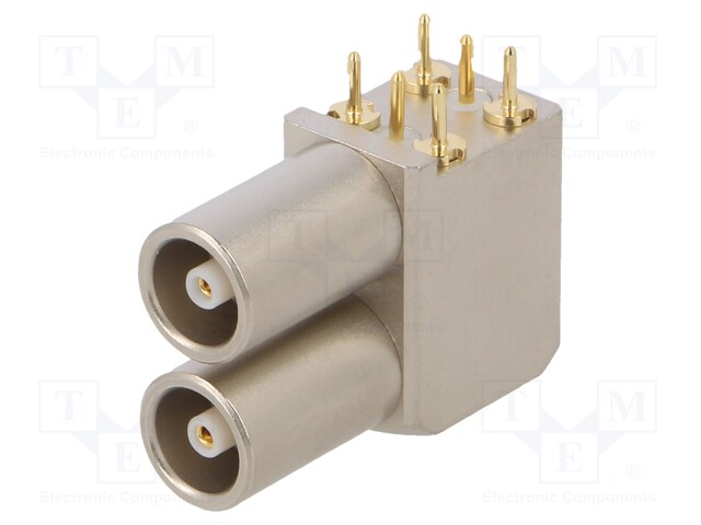 Connector: coaxial; Series: 00; socket; female; THT; on PCBs; PIN: 1