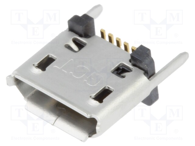 Socket; USB B micro; SMT; PIN: 5; vertical; USB 2.0; 1.8A