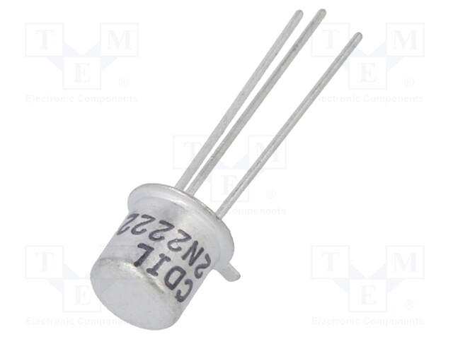 Transistor: NPN; bipolar; 30V; 0.8A; 0.5/1.2W; TO18; 4dB