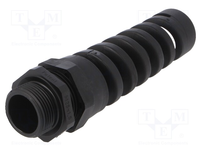 Cable gland; with strain relief; M25; IP68; Mat: polyamide; black