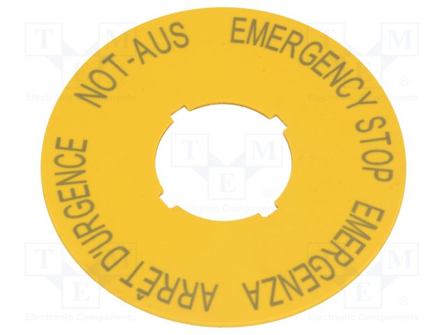 Description label; 60mm; Application: for emergency button