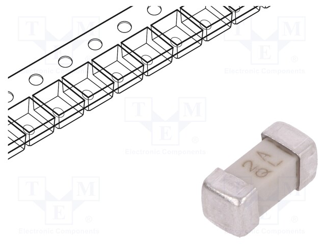 Fuse: fuse; quick blow; 2A; 125VAC; 125VDC; SMD; ceramic; Case: 2410