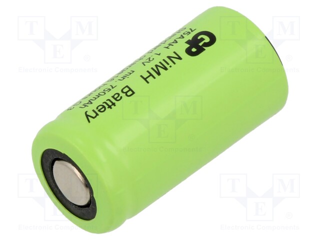 Re-battery: Ni-MH; 2/3AA; 1.2V; 750mAh