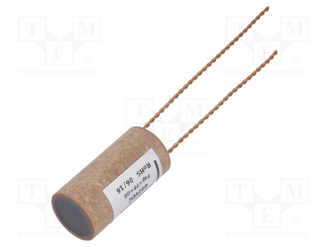 Capacitor: copper-polypropylene-paper; 33nF; 600VDC; ±5%; 0.0035