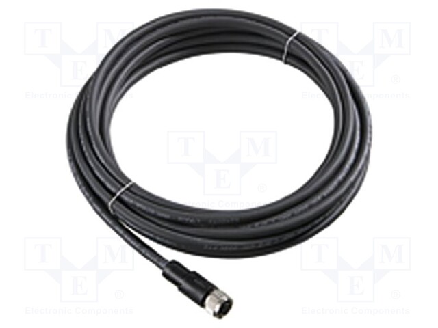 Connection lead; M12; PIN: 12; straight; 5m; Insulation: PUR