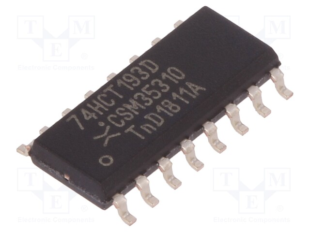 IC: digital; 4bit,binary up/down counter; Series: HCT; SMD; SO16