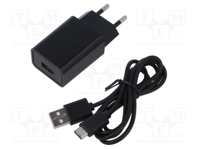 Power supply: switched-mode; constant voltage; 5VDC; 2A; 10W; plug