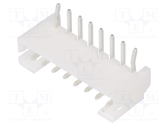 Socket; wire-board; male; 140; 2mm; PIN: 8; THT; 100V; 2A; tinned