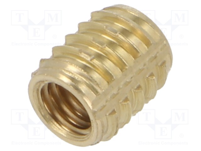 Threaded insert; brass; M5; BN: 37915; L: 8.4mm; TRISERT®