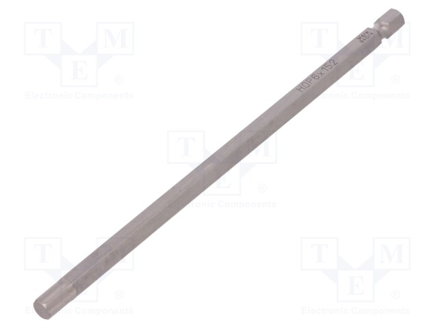 Screwdriver bit; Allen hex key; HEX 6mm; Overall len: 152mm